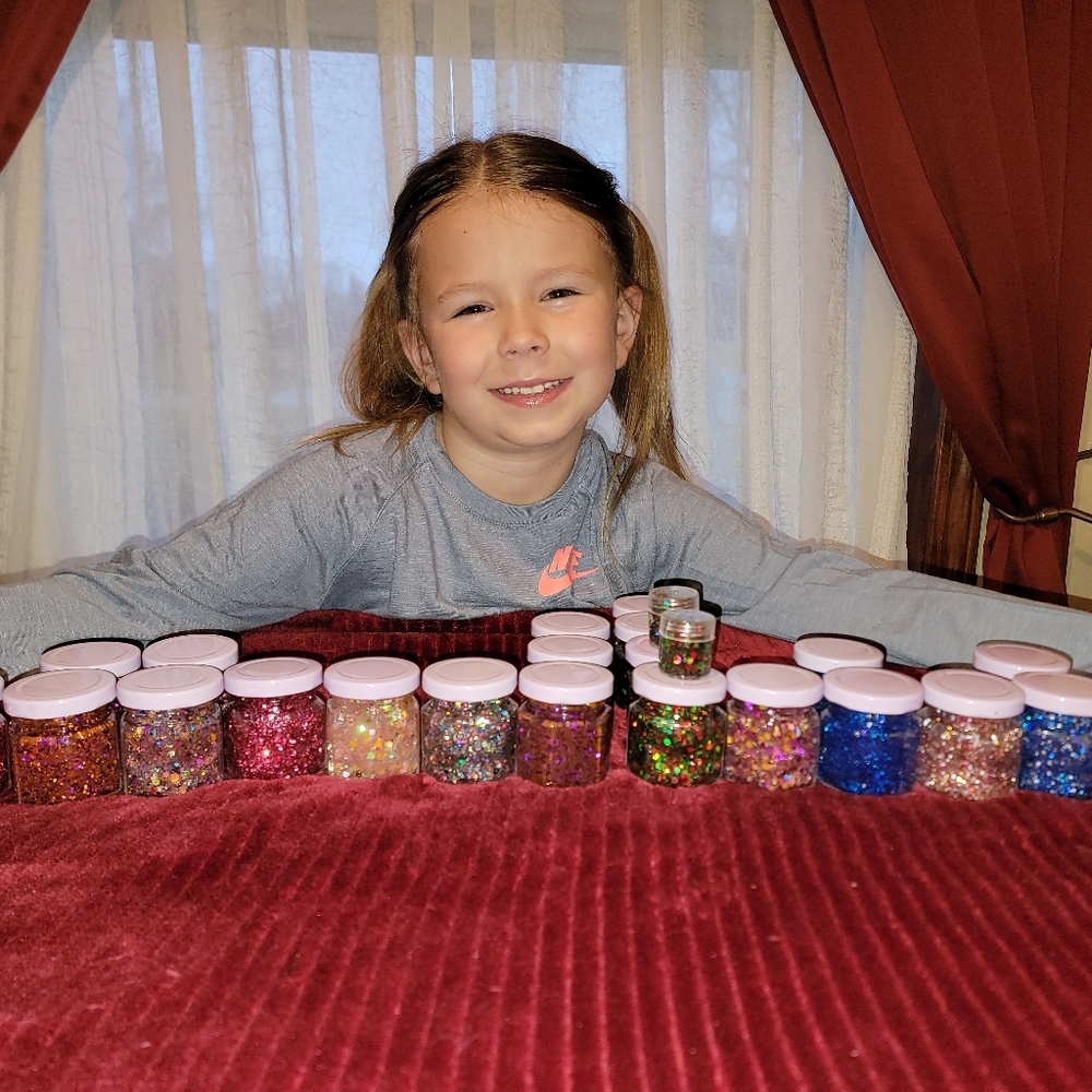 3 Glitter Hair Gels
